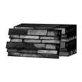 Volcanic Black Faux Stone Gel Tiles - 3D Peel and Stick Splashback