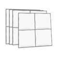Classic White Square Grid Mosaic Tiles - 3D Gel Peel and Stick Splashback