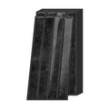 Vertical Kit Kat Tiles - Black - Trending 3D Gel Splashback