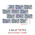 Linear Mosaic Tile Stickers - Dreamy Macaron - High Gloss Crystal Film