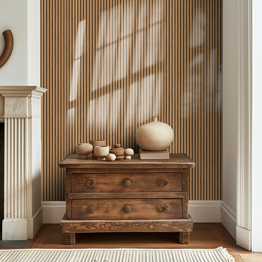 Sticky Back Plastic Vinyl Wrap - Classic Timber - For Furniture & Kitchen Cupboards