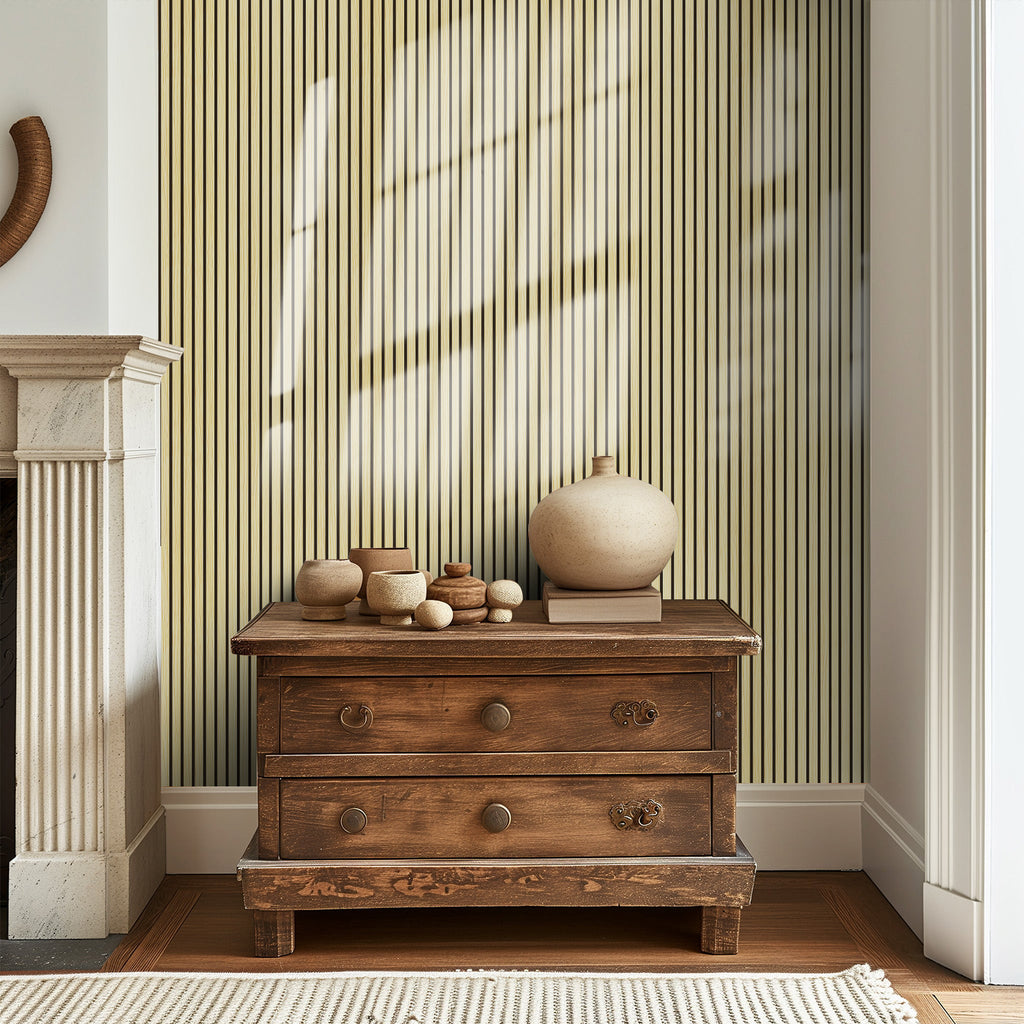 Sticky Back Plastic Vinyl Wrap - Blonde Birch - For Furniture & Kitchen Cupboards