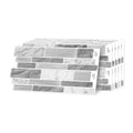 Silver Grey Marble 3D Gel Mosaic Tiles - Heat Resistant Stick on Splashback