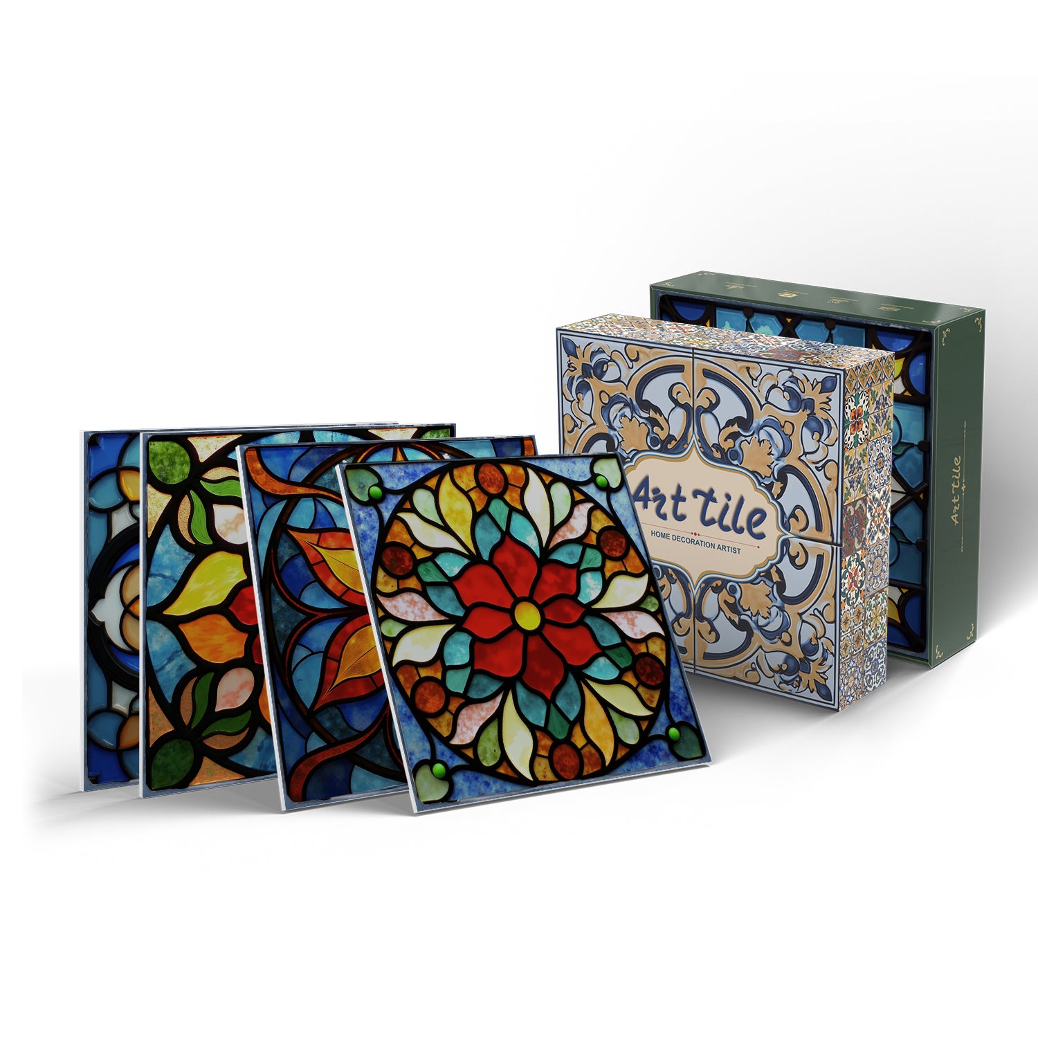 Vintage Patterned 3D Foam Tiles - Cathedral Bloom - Soft Embossed Wall Panels