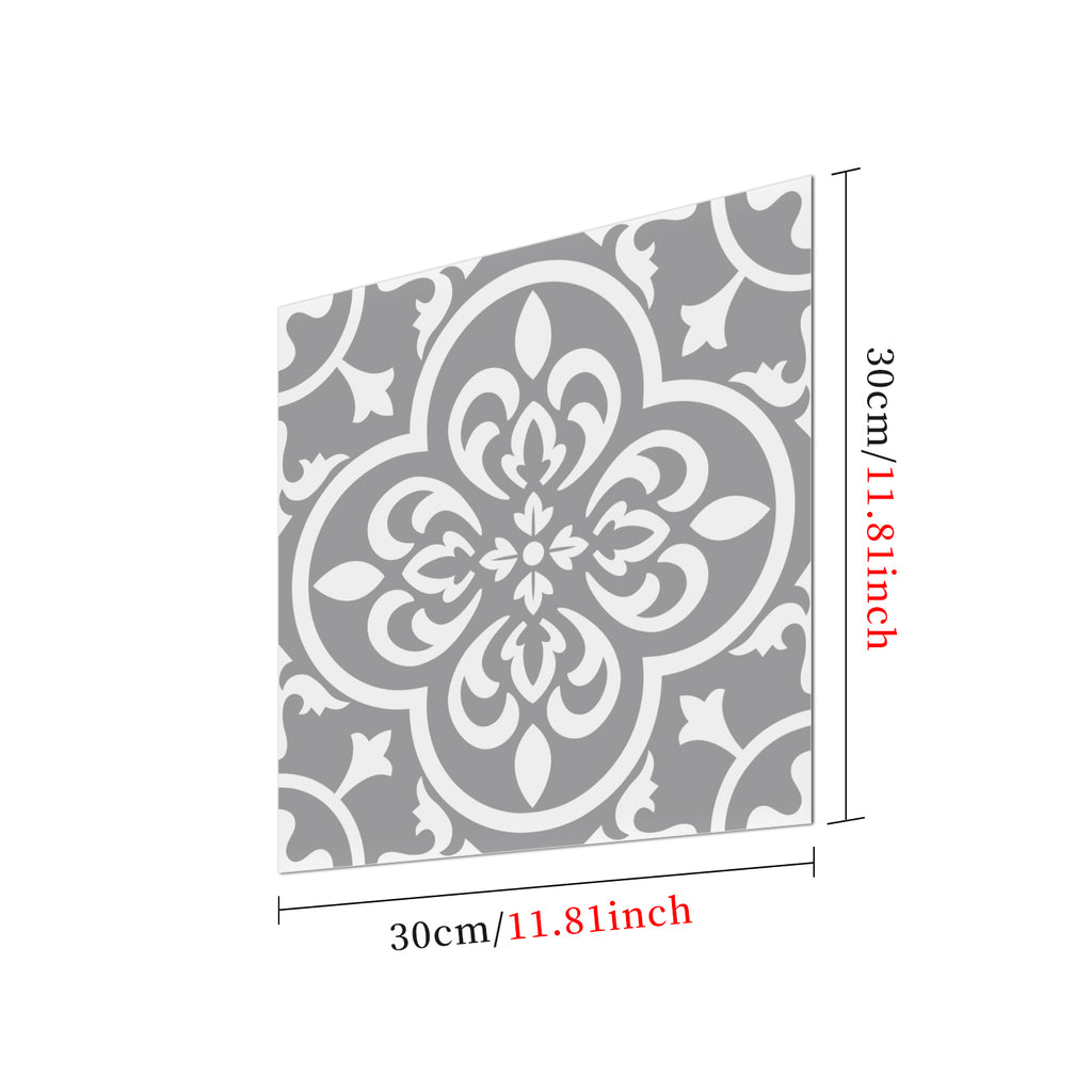 Vinyl Floor Tiles - Antique Slate - Non-Slip Peel and Stick Flooring
