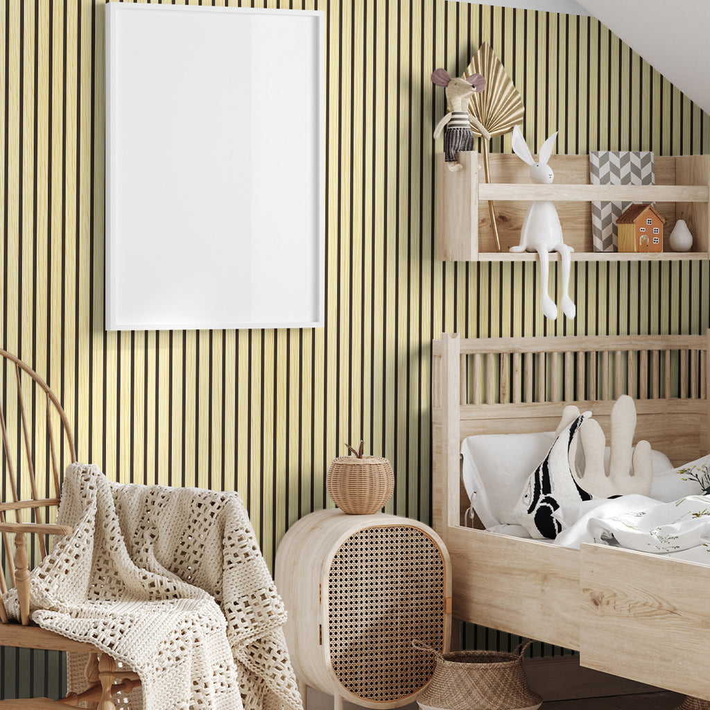 Sticky Back Plastic Vinyl Wrap - Blonde Birch - For Furniture & Kitchen Cupboards