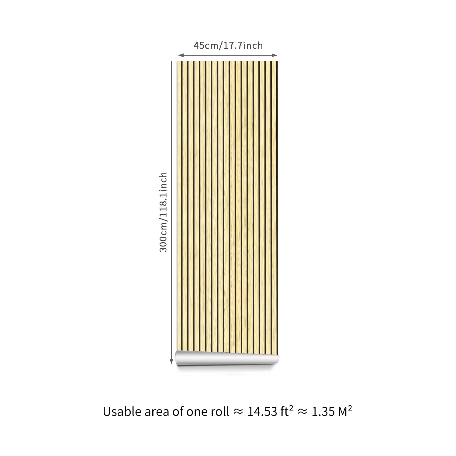 Sticky Back Plastic Vinyl Wrap - Blonde Birch - For Furniture & Kitchen Cupboards
