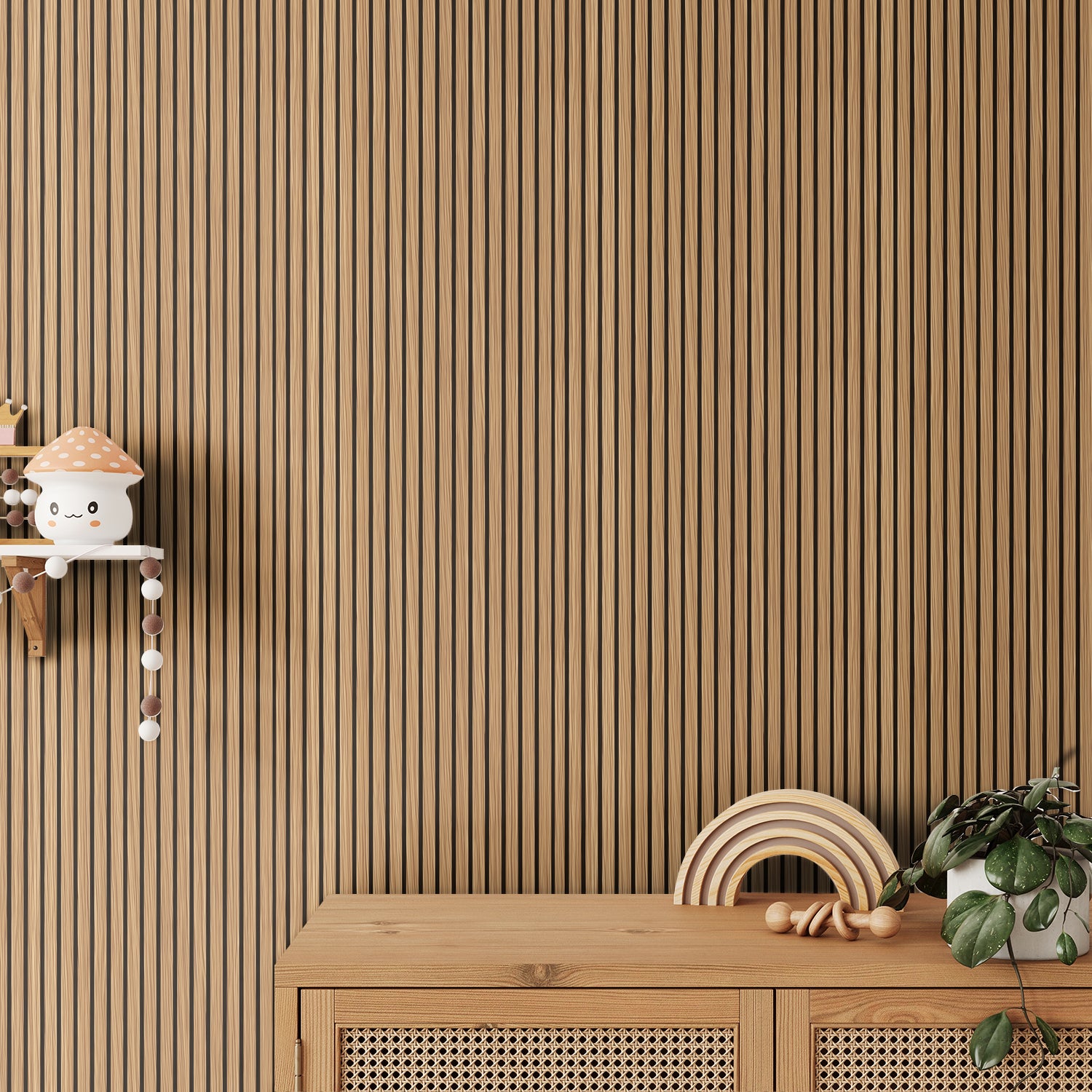 Sticky Back Plastic Vinyl Wrap - Classic Timber - For Furniture & Kitchen Cupboards