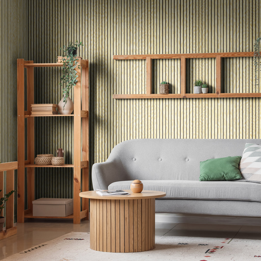 Sticky Back Plastic Vinyl Wrap - Blonde Birch - For Furniture & Kitchen Cupboards