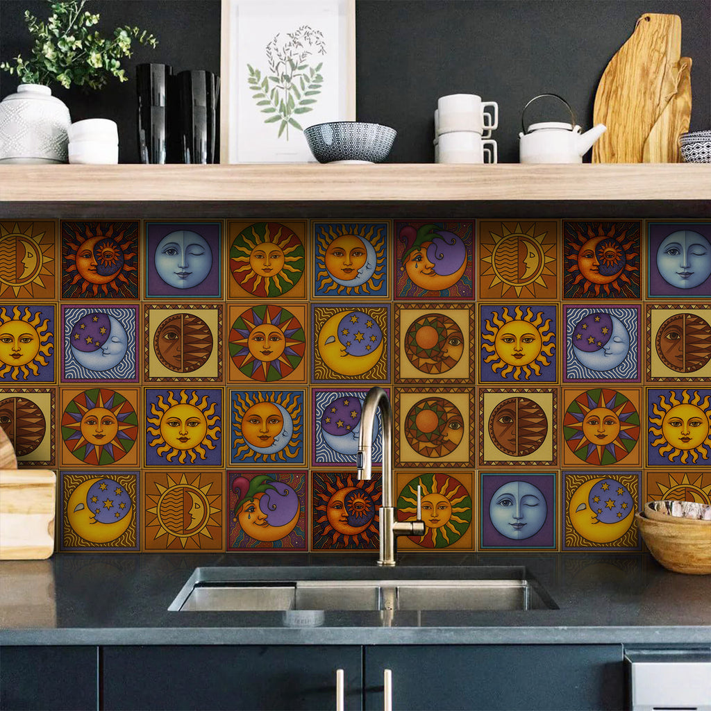 Vintage Patterned 3D Foam Tiles - Desert Sol - Soft Embossed Wall Panels