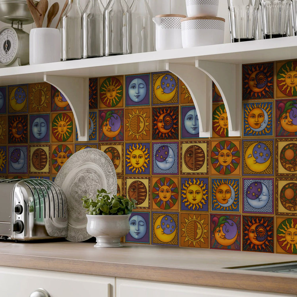 Vintage Patterned 3D Foam Tiles - Desert Sol - Soft Embossed Wall Panels