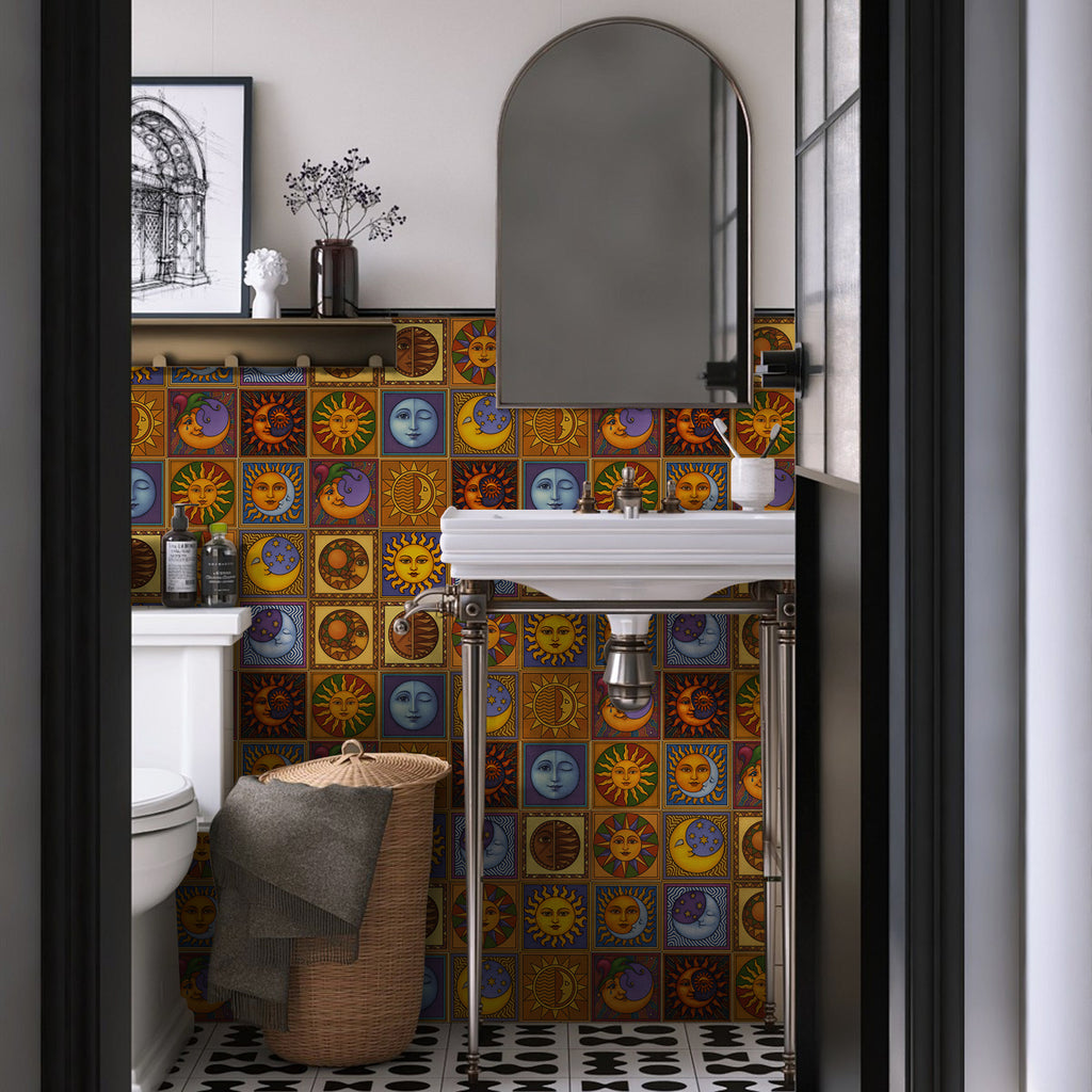 Vintage Patterned 3D Foam Tiles - Desert Sol - Soft Embossed Wall Panels