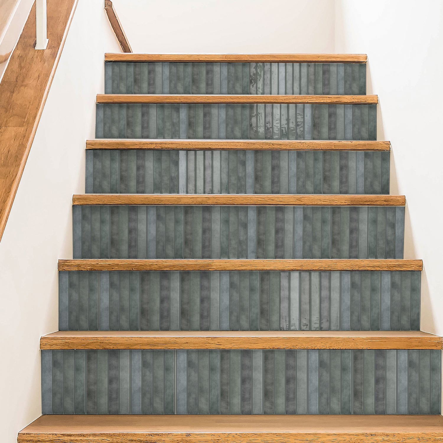 Vertical Kit Kat Tiles - Gray - Trending 3D Gel Splashback